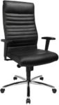 TOPSTAR Chefsessel Synchronmechanismus Feste Armlehne Schwarz 130 kg Profi Chief 100