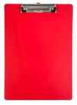 Viking Klemmbrett DIN A4, foolscap Kunststoff, Pappkarton Rot Hoch