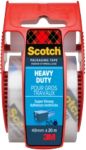 Scotch Heavy Duty Verpackungsklebeband Transparent Sehr Stark mit Abroller 50 mm (B) x 20 m (L) PP (Polypropylen) 76 Mik...