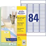 Thumbnail - AVERY Zweckform L7656-25 Etiketten DIN A4 Weiß 46 x 11,1 mm 25 Blatt à 84 Etiketten