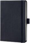 Sigel Conceptum Notizbuch DIN A6 Liniert Gebunden Karton, Kunststoff Hardback Schwarz Perforiert 194 Seiten 97 Blatt
