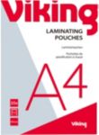 Viking Laminierfolien DIN A4 Glänzend 125 Mikron (2 x 125) Transparent 25 Stück