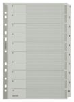 Leitz Register 4324 DIN A4 Weiß 10-teilig Perforiert Karton 1 bis 10