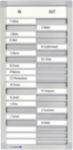 Thumbnail - Legamaster PROFESSIONAL Anwesenheitstafel 26 (B) x 54 (H) cm Aluminium, Kunststoff Silber