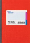 König & Ebhardt Geschäftsbuch DIN A6 Kariert 70 g/m² Rot 96 Blatt