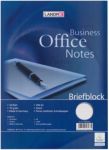 LANDRÉ Office Notizblock DIN A4 Liniert Geleimt Karton Blau Nicht perforiert 50 Blatt