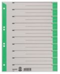 Thumbnail - Leitz 1 bis 10 Trennblätter DIN A4 Überbreite Grün 10-teilig Pappkarton 6 Löcher 1652 100 Stück