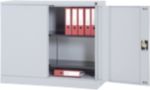 Realspace Aufbewahrungsschrank Stahl 2 Fachböden Abschließbar 1.200 x 420 x 1.000 mm Hellgrau