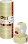 Scotch Klebeband Crystal Clear 550 Transparent 19 mm (B) x 33 m (L) Kunststoff 8 Rollen
