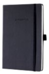 Sigel Conceptum A5 Gebunden Schwarz Hardcover-Notizbuch Kariert 97 Blatt