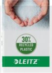 Leitz Prospekthüllen DIN A4 Genarbt Transparent 90 Mikron PP (Polypropylen) Oben und links 11 Löcher