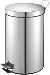 Vepa Bins Metall Treteimer 24,8 x 40 cm Silber