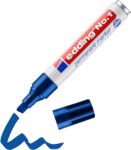 edding Nr. 1 Permanentmarker Breit Keilspitze 1 - 5 mm Blau Nachfüllbar Wasserbeständig