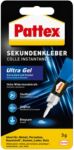 Pattex Ultra Gel Sekundenkleber Permanent Gel Transparent Gel 3 g