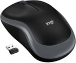 Logitech M185 Mouse Wireless Black, Grey