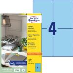 Thumbnail - AVERY Zweckform Etiketten 3457 Selbsthaftend DIN A4 Blau 10,5 x 14,8 cm 100 Blatt à 4 Etiketten