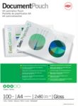 GBC Document Laminierfolien DIN A4 Glänzend 80 Mikron (2 x 80) Transparent 100 Stück à 100