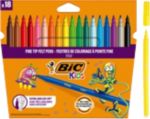 BIC Visa Filzstift - Fein Farbig sortiert 18 Stück