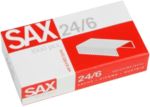 Thumbnail - SAX Heftklammern 24/6 1-246-00 Zink Silber 1000 Heftklammern