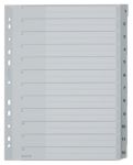 Leitz Register 1282 DIN A4 Überbreite (volle Höhe) Grau 12-teilig 11-fach Kunststoff 1 bis 12