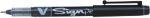 Pilot Fineliner V-Sign Pen 0.6 mm Schwarz