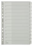 Leitz Register 4325 DIN A4 Weiß 12-teilig 11-fach Karton 1 bis 12