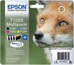Epson T1285 Original Ink Cartridge C13t12854012 Black& 3 Colours Multipack Pack Of 4