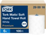 Tork Matic Premium Falthandtücher H1 Gerollt Weiß 2-lagig 290016 6 Rollen à 100 m