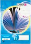 LANDRÉ Schulheft Blau Liniert DIN A6 10,5 x 14,8 cm 32 Blatt