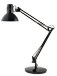 Alba Architect Freistehend Schreibtischlampe Fluoreszierend, LED Schwarz Steckdose 260 x 260 x 890 mm