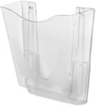 Deflecto DIN A4 Prospektständer Wandmontiert Transparent CP078YTCRY 25,6 x 10 x 26,1 cm