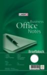 LANDRÉ Office Notizblock DIN A5 Blanko Geleimt Karton Grün Nicht perforiert 100 Seiten