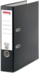 Viking Ordner DIN A4 75 mm Schwarz 2 Ringe Pappkarton, PP (Polypropylen) Matt Hochformat