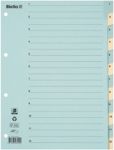 Biella Register 0462441.00 A4 Blau, Gelb 12-teilig 4 1 bis 12