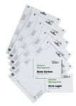 DURABLE Nachfüllpackungen 485102 Weiss Perforiert A4 10,5 x 14,9 cm 10 Blätter à 2 Stück