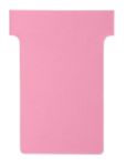 Nobo T-Steckkarten 2 Rosa 6 x 8,5 cm 100 Stück