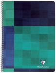 Clairefontaine Matris Notizbuch DIN A5+ Kariert Spiralbindung Laminierter Karton Farbig sortiert 100 Seiten 50 Blatt