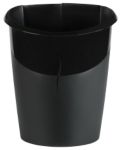 Cep Ellypse Owa Waste Bin 15 L Black Plastic, Polypropylene