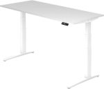 Hammerbacher Sitz-Stehschreibtisch XBHM Weiß Weiß 1.800 x 800 x 720 mm