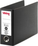 Viking Ordner DIN A5 75 mm Schwarz 2 Ringe Pappkarton Querformat Recycled
