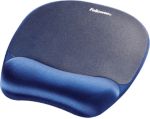 Fellowes Handgelenkauflage mit Mauspad Memory Foam Blau