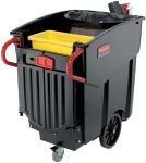 Rubbermaid Mobiler Abfallsammelbehälter 69.85 x 133.35 x 107.95 cm  450 L Schwarz