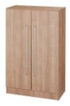 Thumbnail - Hammerbacher Matrix Schrank Melaminharzbeschichtete Spanplatte 2 Fachböden 800 x 420 x 1.270 mm Walnuss Braun