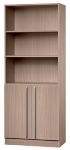 Hammerbacher Melaminharzbeschichtete Spanplatte Schrank 4 Fachböden 800 x 420 x 2.004 mm Braun Walnuss