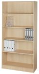 Thumbnail - Hammerbacher Melaminharzbeschichtete Spanplatte Regal 4 Fachböden 1.000 x 400 x 2.004 mm Braun Ahorn