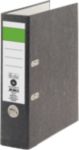 Viking Grüner Balken Breit Ordner DIN A4 80 mm Schwarz 2 Ringe Pappkarton Wolkenmarmor Hochformat