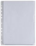 Viking Prospekthüllen DIN A4 Glasklar Transparent 200 Mikron PP (Polypropylen) Öffnung oben und recnts 11 Löcher 10 Stüc...
