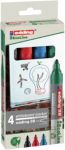 edding EcoLine 28 Non-permanent Whiteboard-Marker Farbig sortiert Mittel Rundspitze 1,5 - 3 mm 4 Stück