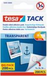 tesa Klebepads Tack Transparent 11 (B) mm Synthetisches Gummi 200 Stück