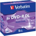 Thumbnail - Verbatim DVD+R Jewelcase 8 x 4.7 GB 5 Stück